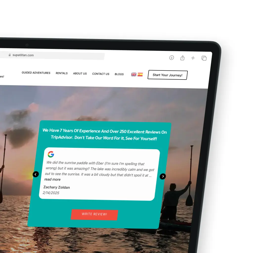 Sup Atitlan - TripAdvisor & Google Reviews - Gagan Sardaar